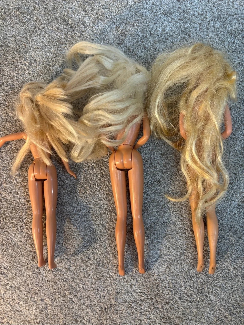Lot of 3 Vintage Barbie Dolls Mattel Skipper Blonde Hair Blue Eye 1960s to 1990s